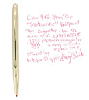 1946 SHEAFFER STRATOWRITER BALLPOINT PEN CONVERTED TO WORK W/MODERN REFILLS OFFERED BY ANTIQUE DIGGER