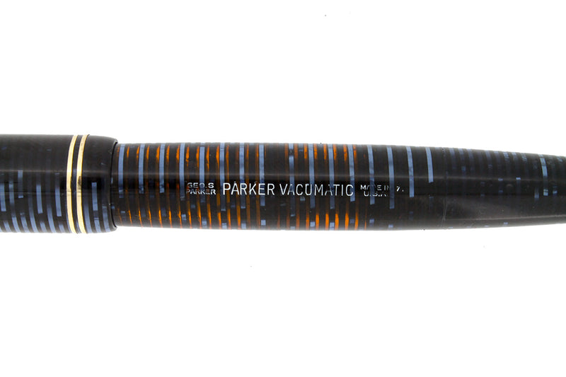 1947 PARKER AZURE PEARL VACUMATIC MAJOR FOUNTAIN PEN RESTORED CONDITION OFFERED BY ANTIQUE DIGGER