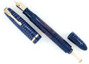 1947 PARKER AZURE BLUE PEARL VACUMATIC DEBUTANTE FOUNTAIN PEN F - BB NIB RESTORED OFFERED BY ANTIQUE DIGGER