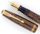 1947 PARKER GOLDEN PEARL VACUMATIC MAJOR FOUNTAIN PEN XF to BB FLEX NIB RESTORED OFFERED BY ANTIQUE DIGGER