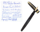 1947 PARKER AZURE PEARL VACUMATIC MAJOR SINGLE JEWEL FOUNTAIN PEN RESTORED OFFERED BY ANTIQUE DIGGER