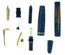 1947 PARKER AZURE PEARL VACUMATIC FOUNTAIN PEN GORGEOUS COLOR RESTORED OFFERED BY ANTIQUE DIGGER