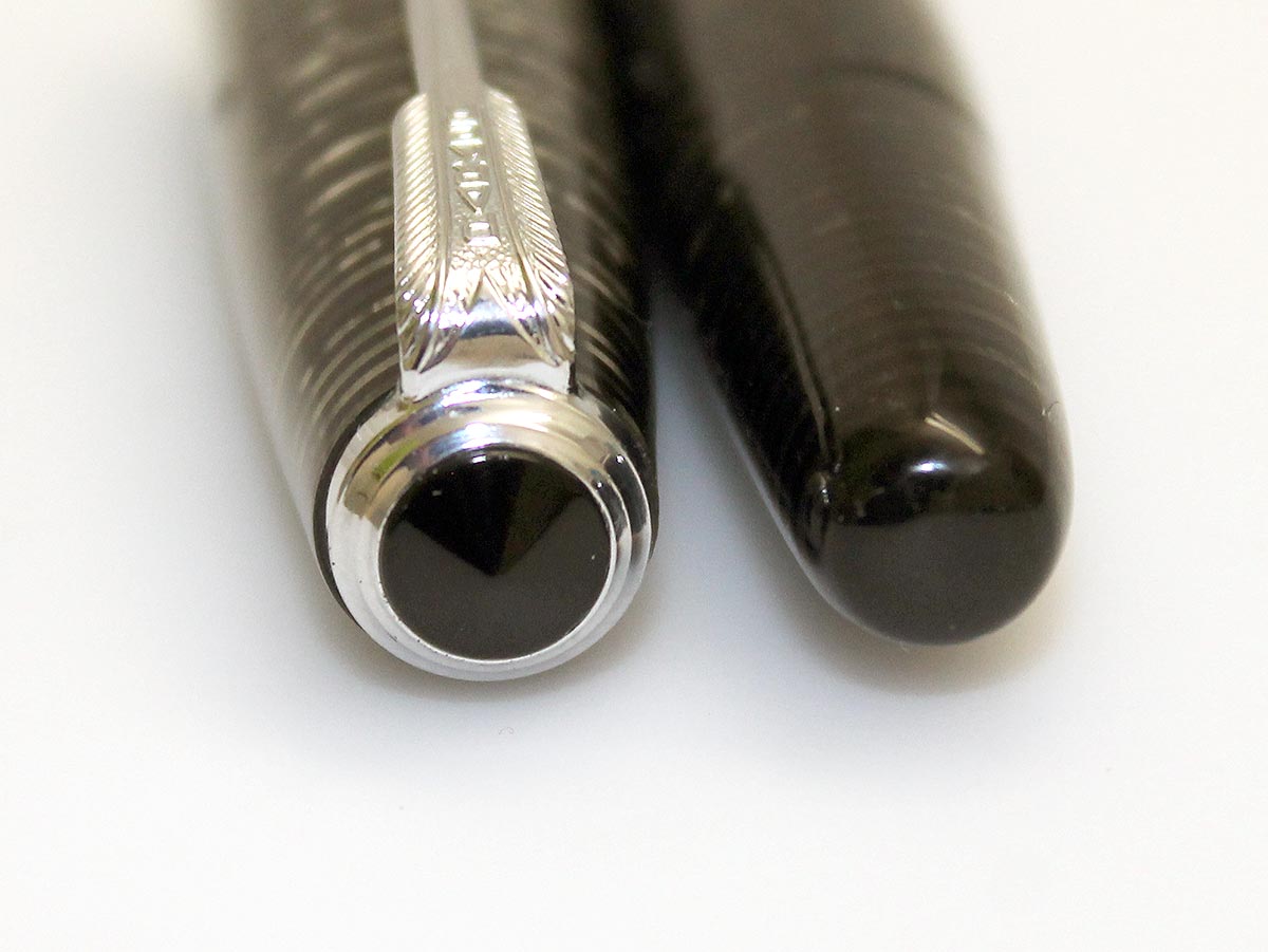 1947 PARKER SILVER PEARL VACUMATIC MAJOR FOUNTAIN PEN F to BB FLEX NIB