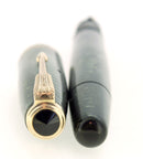 1947 PARKER VACUMATIC EMERALD PEARL SINGLE JEWEL FOUNTAIN PEN RESTORED NEAR MINT OFFERED BY ANTIQUE DIGGER