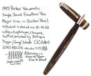 1945 PARKER VACUMATIC MAJOR SIZE GOLDEN PEARL FOUNTAIN PEN RESTORED OFFERED BY ANTIQUE DIGGER