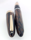 C1947 SHEAFFER TRIUMPH VALIANT GOLDEN BROWN FOUNTAIN PEN PLUNGER FILL RESTORED OFFERED BY ANTIQUE DIGGER