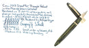 CIRCA 1947 SHEAFFER TRIUMPH VALIANT MARINE GREEN OVERSIZE FOUNTAIN PEN RESTORED OFFERED BY ANTIQUE DIGGER