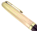 RARE 1948 PARKER 51 SOLID 14K GOLD EMPIRE 2-TONE CAP FOUNTAIN PEN RESTORED OFFERED BY ANTIQUE DIGGER