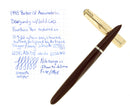 1948 PARKER 51 AEROMETRIC BURGUNDY FOUNTAIN PEN FINE/MEDIUM NIB RESTORED OFFERED BY ANTIQUE DIGGER