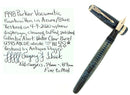 1948 PARKER VACUMATIC AZURE BLUE PEARL MAJOR FOUNTAIN PEN RESTORED OFFERED BY ANTIQUE DIGGER