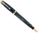 1948 PARKER VACUMATIC AZURE BLUE PEARL MAJOR FOUNTAIN PEN RESTORED NEAR MINT OFFERED BY ANTIQUE DIGGER