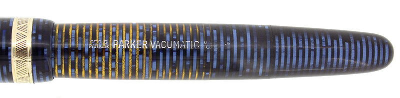1948 PARKER VACUMATIC AZURE BLUE PEARL MAJOR FOUNTAIN PEN RESTORED NEAR MINT OFFERED BY ANTIQUE DIGGER