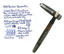 1948 PARKER VACUMATIC SILVER PEARL SINGLE JEWEL FOUNTAIN PEN RESTORED OFFERED BY ANTIQUE DIGGER