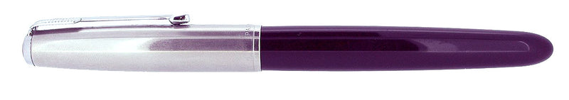 1948 PARKER 51 PLUM AEROMETRIC FOUNTAIN PEN RESTORED OFFERED BY ANTIQUE DIGGER