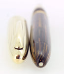 C1948 SHEAFFER CREST DELUXE GOLDEN BROWN PLUNGER FILL TRIUMPH NIB FOUNTAIN PEN RESTORED OFFERED BY ANTIQUE DIGGER