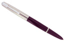 1949 PARKER 51 PLUM AEROMETRIC FOUNTAIN PEN WITH 1.19MM STUB NIB RESTORED OFFERED BY ANTIQUE DIGGER