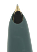 1949 PARKER 51 NAVY GREY AEROMETRIC SMOOTH FINE NIB FOUNTAIN PEN RESTORED OFFERED BY ANTIQUE DIGGER