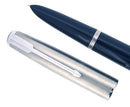 1950 PARKER 51 MIDNIGHT BLUE AEROMETRIC FOUNTAIN PEN & PENCIL SET RESTORED OFFERED BY ANTIQUE DIGGER
