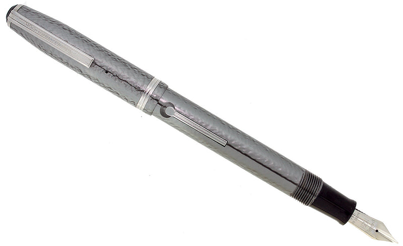 CIRCA 1952 ESTERBROOK SJ MODEL GRAY PEARL FOUNTAIN PEN RESTORED OFFERED BY ANTIQUE DIGGER