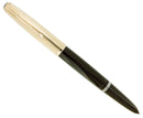 1951 PARKER 51 BLACK W/GOLD CAP AEROMETRIC FOUNTAIN PEN RESTORED OFFERED BY ANTIQUE DIGGER