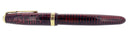 1952 PARKER BURGUNDY PEARL VACUMATIC MAJOR FOUNTAIN PEN XF-BB FLEX NIB RESTORED OFFERED BY ANTIQUE DIGGER