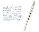 1952 PARKER 51 FLIGHTER AEROMETRIC FOUNTAIN PEN STAINLESS STEEL FINE NIB RESTORED OFFERED BY ANTIQUE DIGGER