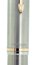 1952 PARKER 51 FLIGHTER AEROMETRIC FOUNTAIN PEN STAINLESS STEEL FINE NIB RESTORED OFFERED BY ANTIQUE DIGGER