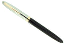 C1952 SHEAFFER SENTINEL JET BLACK SNORKEL FINE NIB FOUNTAIN PEN NEW OLD STOCK OFFERED BY ANTIQUE DIGGER