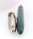 C1952 SHEAFFER CLIPPER PASTEL GREEN SNORKEL M NIB FOUNTAIN PEN NEW OLD STOCK MINT OFFERED BY ANTIQUE DIGGER