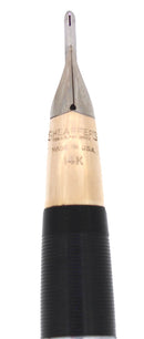 C1953 SHEAFFER MANDARIN ORANGE VALIANT SNORKEL FOUNTAIN PEN & PENCIL SET RESTORED OFFERED BY ANTIQUE DIGGER