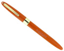 CIRCA 1952 SHEAFFER VALIANT MANDARIN ORANGE SNORKEL FOUNTAIN PEN RESTORED OFFERED BY ANTIQUE DIGGER