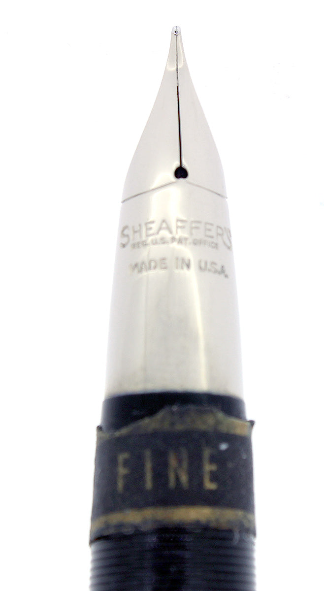 C1952 SHEAFFER STATESMAN PASTEL BLUE SNORKEL F NIB FOUNTAIN PEN NEW OLD STOCK OFFERED BY ANTIQUE DIGGER