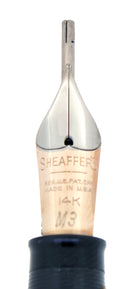 STICKERED C1953 SHEAFFER SARATOGA PASTEL GREEN SNORKEL FOUNTAIN PEN & PENCIL SET MINT NEW OLD STOCK OFFERED BY ANTIQUE DIGGER