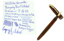 1953 PARKER BURGUNDY PEARL VACUMATIC MAJOR FOUNTAIN PEN F-BB FLEX NIB RESTORED OFFERED BY ANTIQUE DIGGER