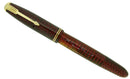 1953 PARKER BURGUNDY PEARL VACUMATIC MAJOR FOUNTAIN PEN F-BB FLEX NIB RESTORED OFFERED BY ANTIQUE DIGGER