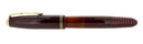 1953 PARKER BURGUNDY PEARL VACUMATIC MAJOR FOUNTAIN PEN F-BB FLEX NIB RESTORED OFFERED BY ANTIQUE DIGGER