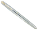 1953 PARKER 51 FLIGHTER AEROMETRIC FOUNTAIN PEN STAINLESS STEEL F NIB RESTORED OFFERED BY ANTIQUE DIGGER