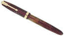 1953 PARKER BURGUNDY PEARL VACUMATIC M-BB FLEX NIB FOUNTAIN PEN RESTORED OFFERED BY ANTIQUE DIGGER