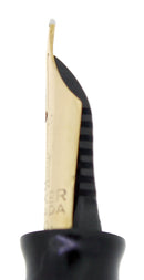 1953 PARKER AZURE PEARL VACUMATIC FOUNTAIN PEN F-BB FLEX NIB RESTORED OFFERED BY ANTIQUE DIGGER