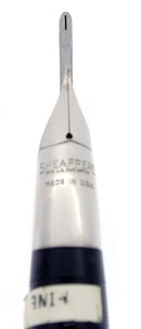 C1952 SHEAFFER CLIPPER PASTEL GREEN SNORKEL F NIB FOUNTAIN PEN NEW OLD STOCK OFFERED BY ANTIQUE DIGGER