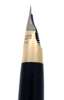 CIRCA 1953 SHEAFFER PEACOCK BLUE SENTINEL SNORKEL FOUNTAIN PEN RESTORED OFFERED BY ANTIQUE DIGGER