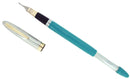 CIRCA 1953 SHEAFFER PEACOCK BLUE SENTINEL SNORKEL FOUNTAIN PEN RESTORED OFFERED BY ANTIQUE DIGGER