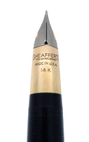 CIRCA 1953 SHEAFFER PEACOCK BLUE SENTINEL SNORKEL FOUNTAIN PEN RESTORED OFFERED BY ANTIQUE DIGGER