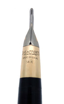 CIRCA 1953 SHEAFFER PEACOCK BLUE SENTINEL SNORKEL FOUNTAIN PEN RESTORED OFFERED BY ANTIQUE DIGGER