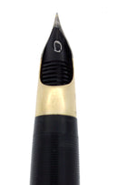 CIRCA 1953 SHEAFFER PEACOCK BLUE SENTINEL SNORKEL FOUNTAIN PEN RESTORED OFFERED BY ANTIQUE DIGGER