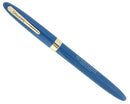 C1953 SHEAFFER SARATOGA PASTEL BLUE SNORKEL FOUNTAIN PEN XXF TO XF NIB RESTORED OFFERED BY ANTIQUE DIGGER