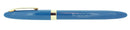 C1953 SHEAFFER SARATOGA PASTEL BLUE SNORKEL FOUNTAIN PEN XXF TO XF NIB RESTORED OFFERED BY ANTIQUE DIGGER