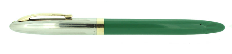 C1952 SHEAFFER SENTINEL PASTEL GREEN SNORKEL M NIB FOUNTAIN PEN NEW OLD STOCK OFFERED BY ANTIQUE DIGGER