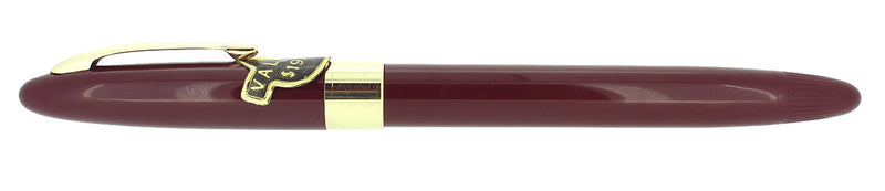 C1952 SHEAFFER VALIANT BURGUNDY SNORKEL FOUNTAIN PEN 14K NIB NEW OLD STOCK MINT OFFERED BY ANTIQUE DIGGER
