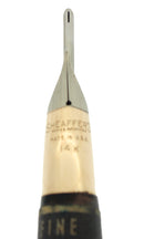 C1952 SHEAFFER VALIANT BURGUNDY SNORKEL FOUNTAIN PEN 14K NIB NEW OLD STOCK MINT OFFERED BY ANTIQUE DIGGER